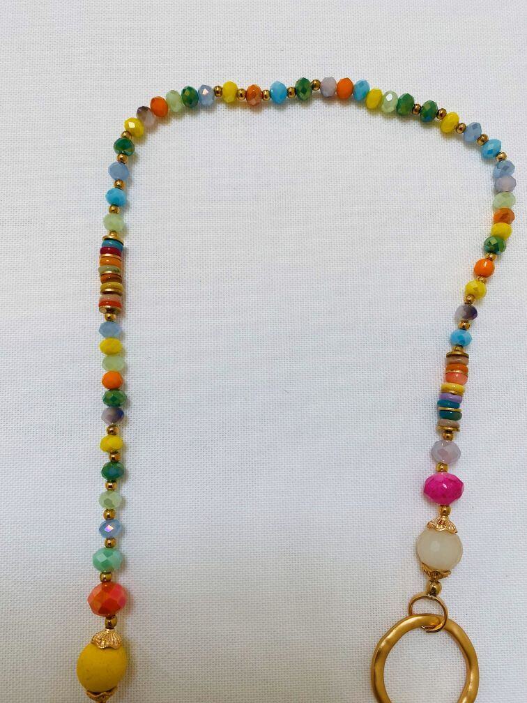 Schöne Pastellfarbene Perlenkette