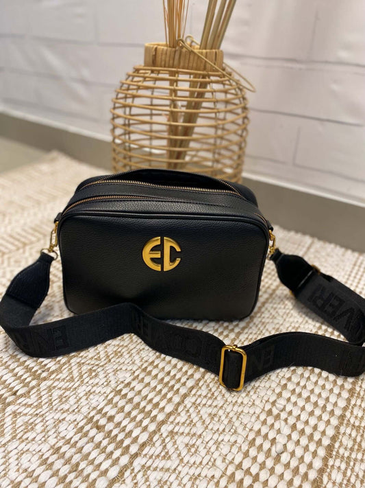 Schwarze große Umhängetasche