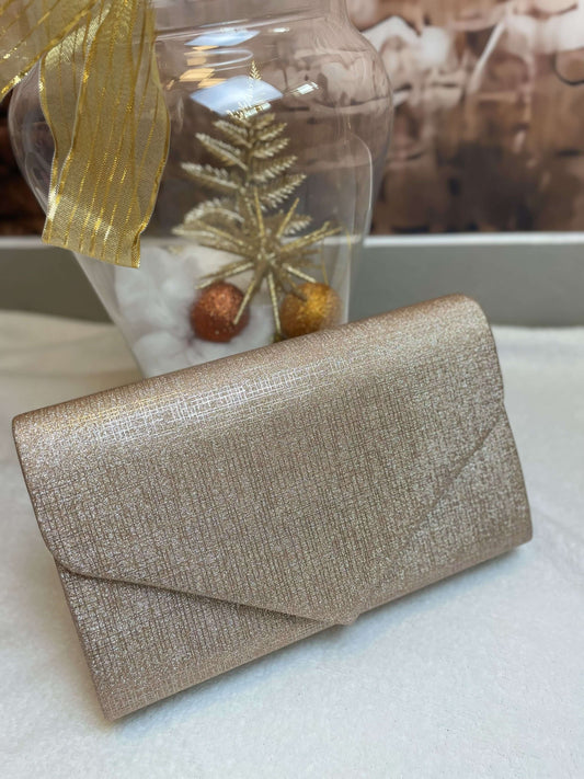 Schimmernde Clutch/Umhängetasche mit Glitzer