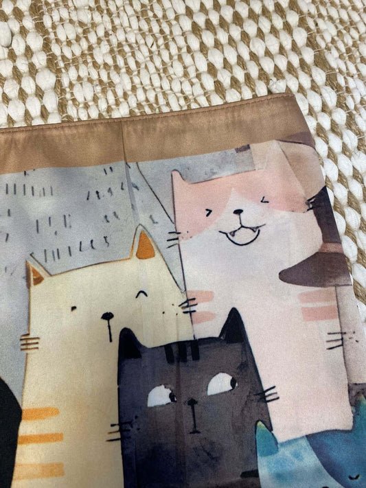 Seiden-Halstuch mit Katzen