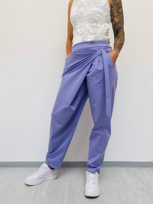 7/8 Baumwollhose mit Schürze