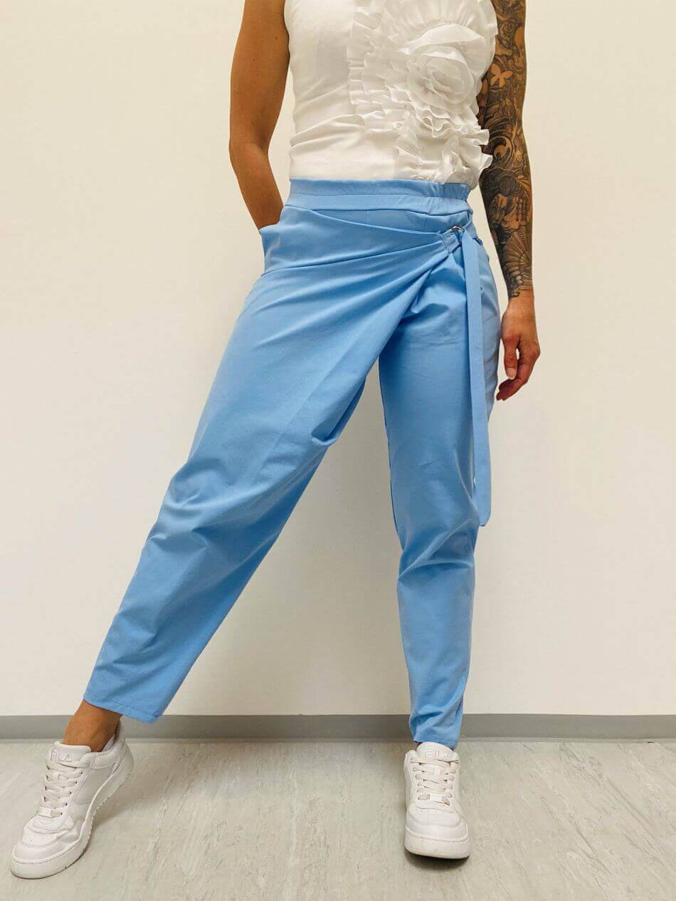 7/8 Baumwollhose mit Schürze