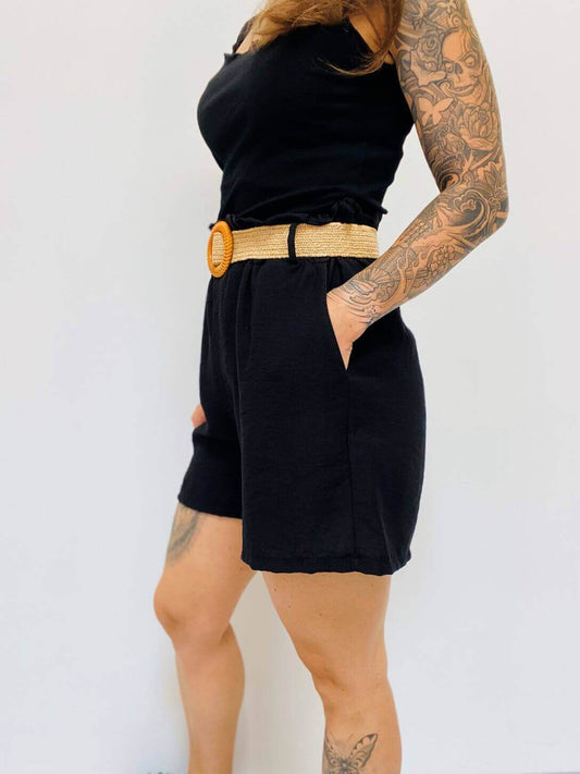 Dünne lockere kurze Hose mit weitem Bein