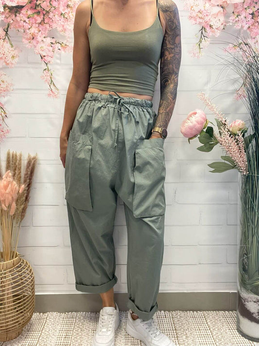 Lockere 7/8 Cargo-Hose mit tiefem Schritt