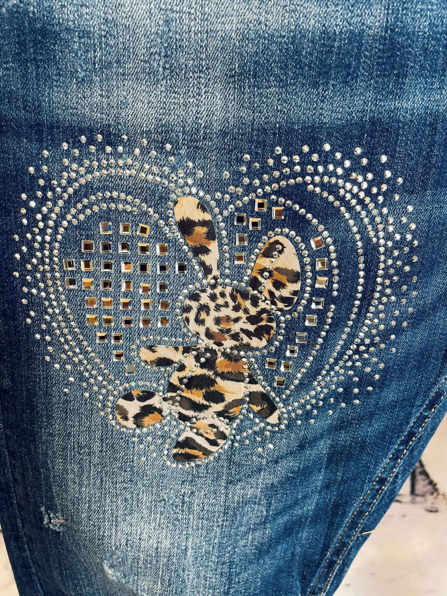 Dunkelblaue Sexy S. Woman Boyfriend Jeans "Hase"