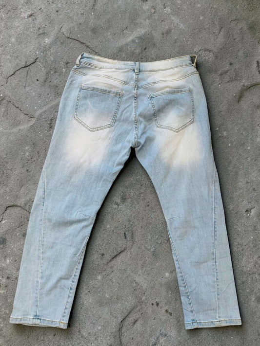 Sexy S. Woman Baggy Jeans "Love Pastell" - Hellblau