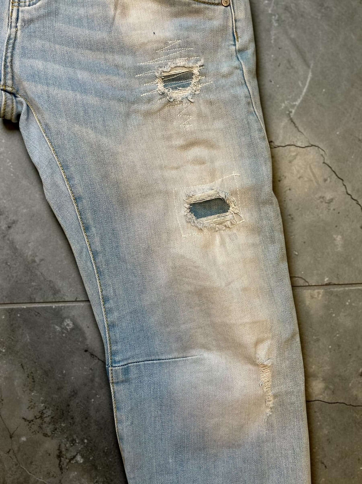 Sexy S. Woman Baggy Jeans "Love Pastell" - Hellblau