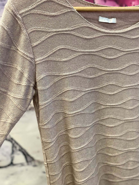 Dünner Basic Langarm-Pullover