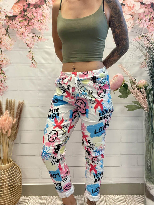 Bunte lange Schlupfhose