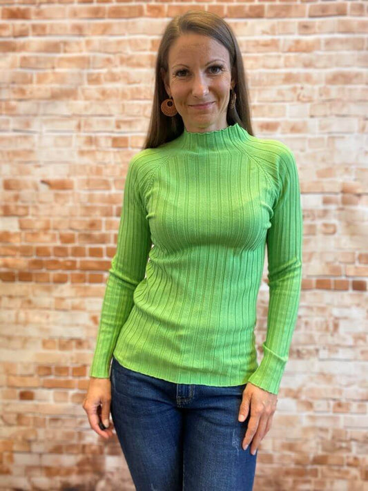 Dünner Pullover mit Stehkragen