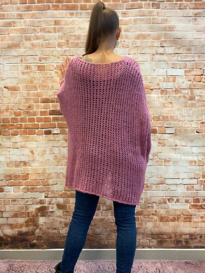 Oversize Strick-Pullover