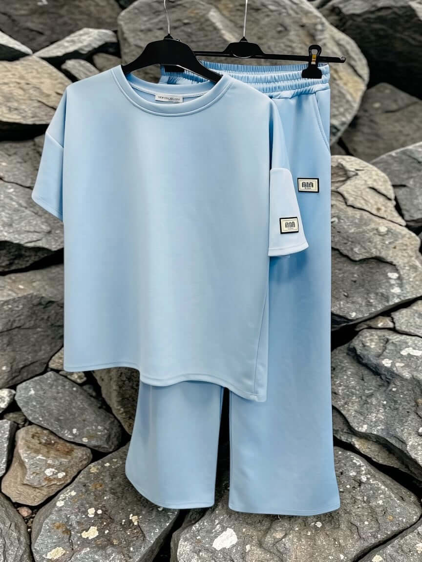 Bequemer oversized Zweiteiler aus Viskose