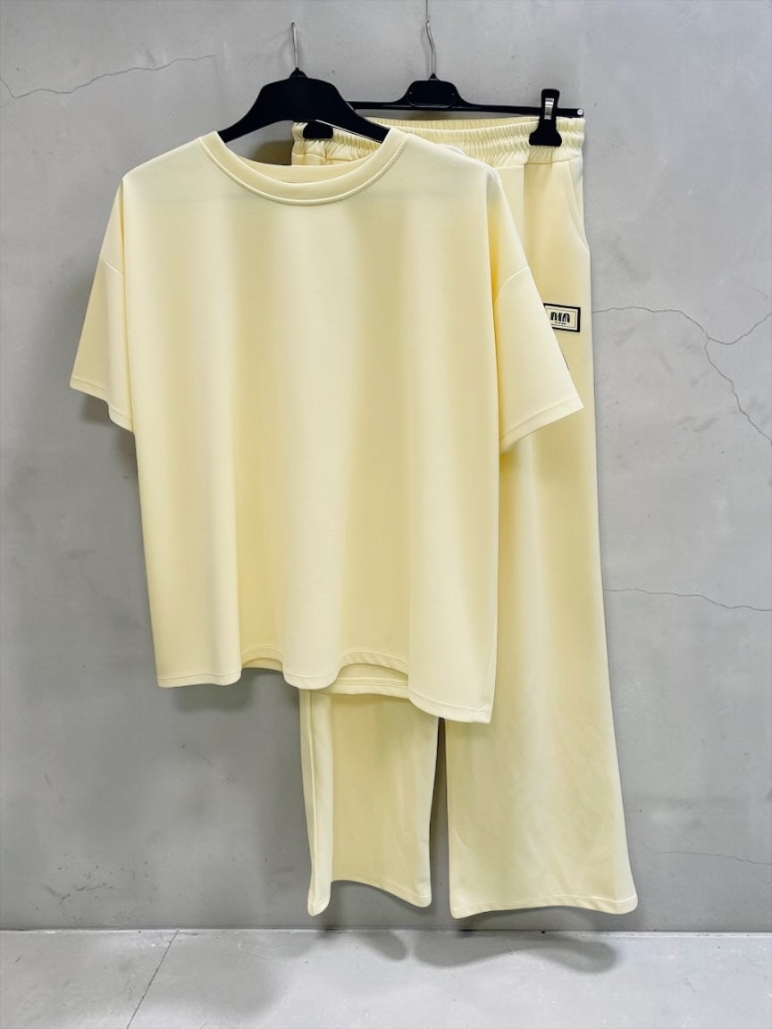 Bequemer oversized Zweiteiler aus Viskose