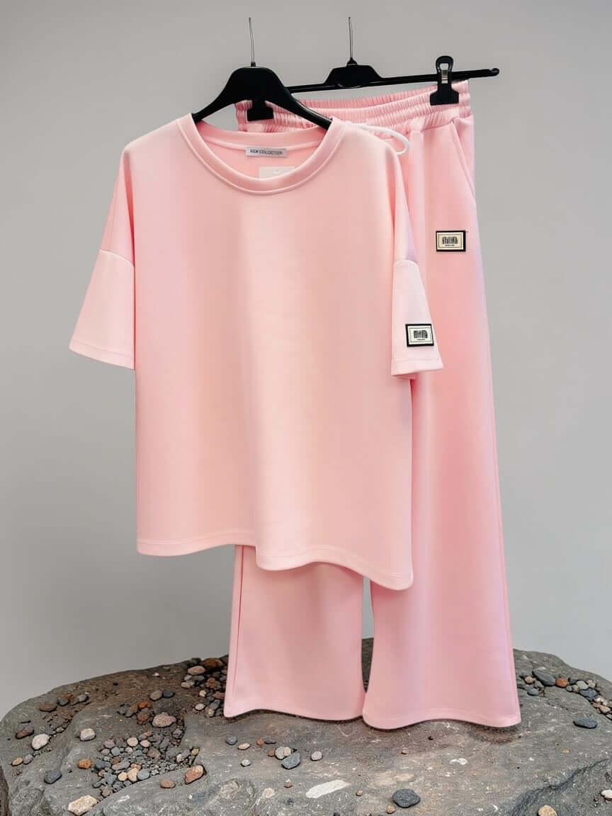 Bequemer oversized Zweiteiler aus Viskose