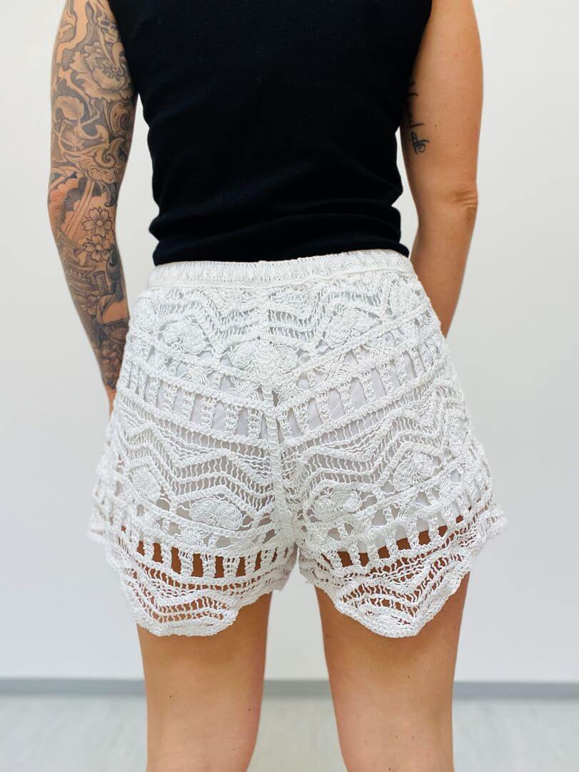 Häkelshorts mit Gummibund
