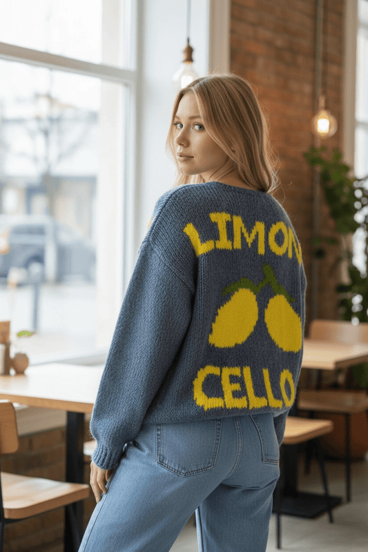 Strickweste "Limoncello" - Oversized