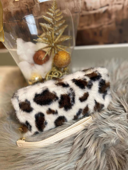 Plüsch Geldbörse mit Zipp - Leoprint