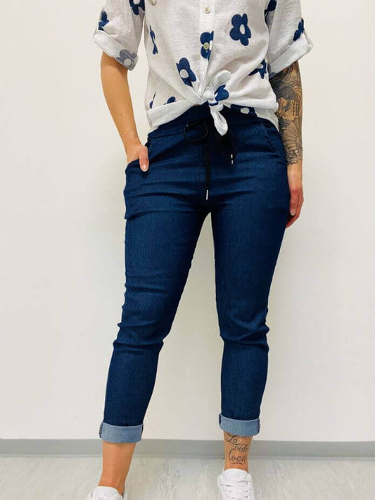 Angenehme Stoffhose mit Gummibund S-XXXL