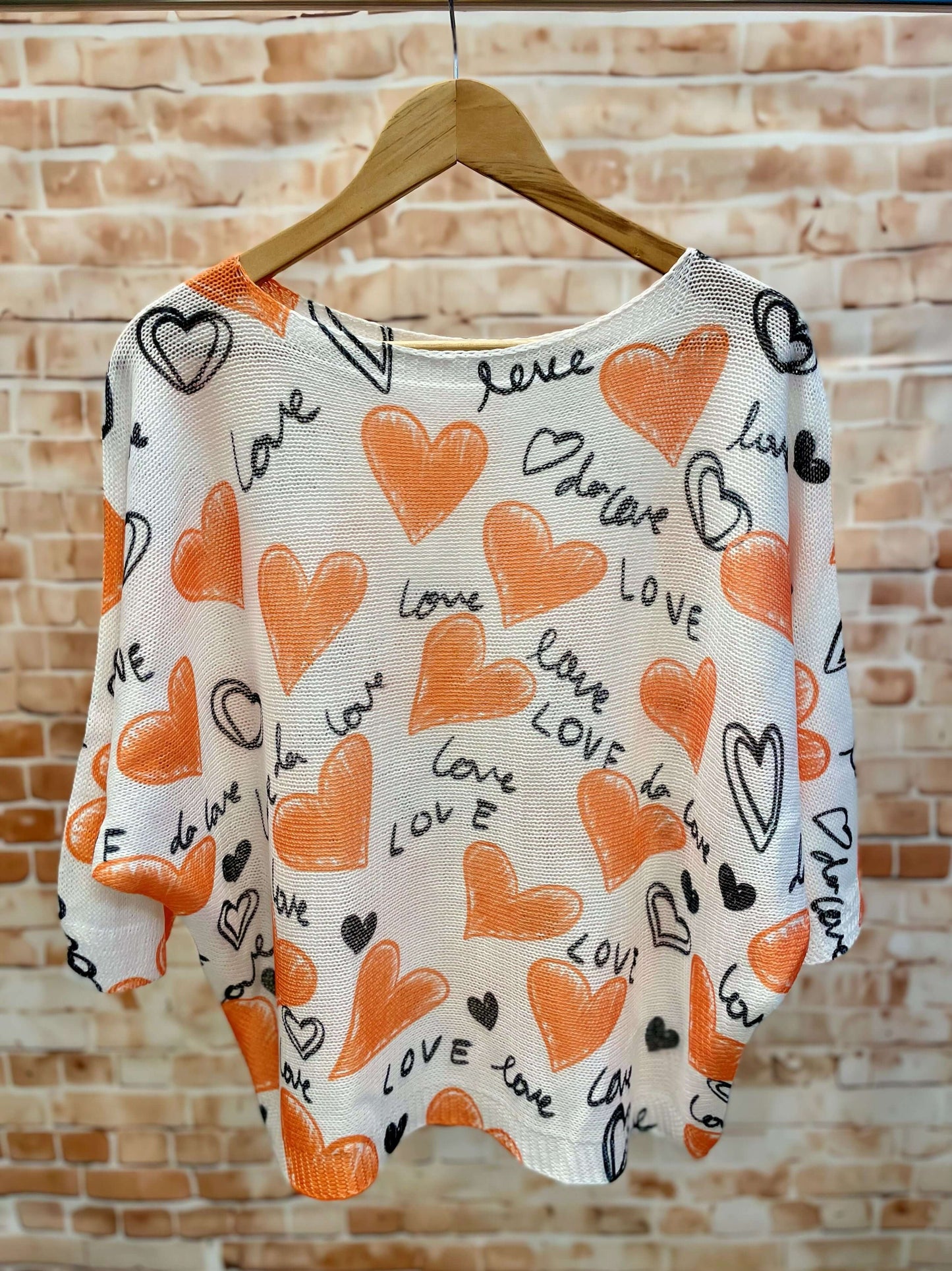 Kurzarm Netzpullis mit bunten Motiven