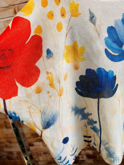 Bunte Langarm Netzshirts mit Fledermausärmeln