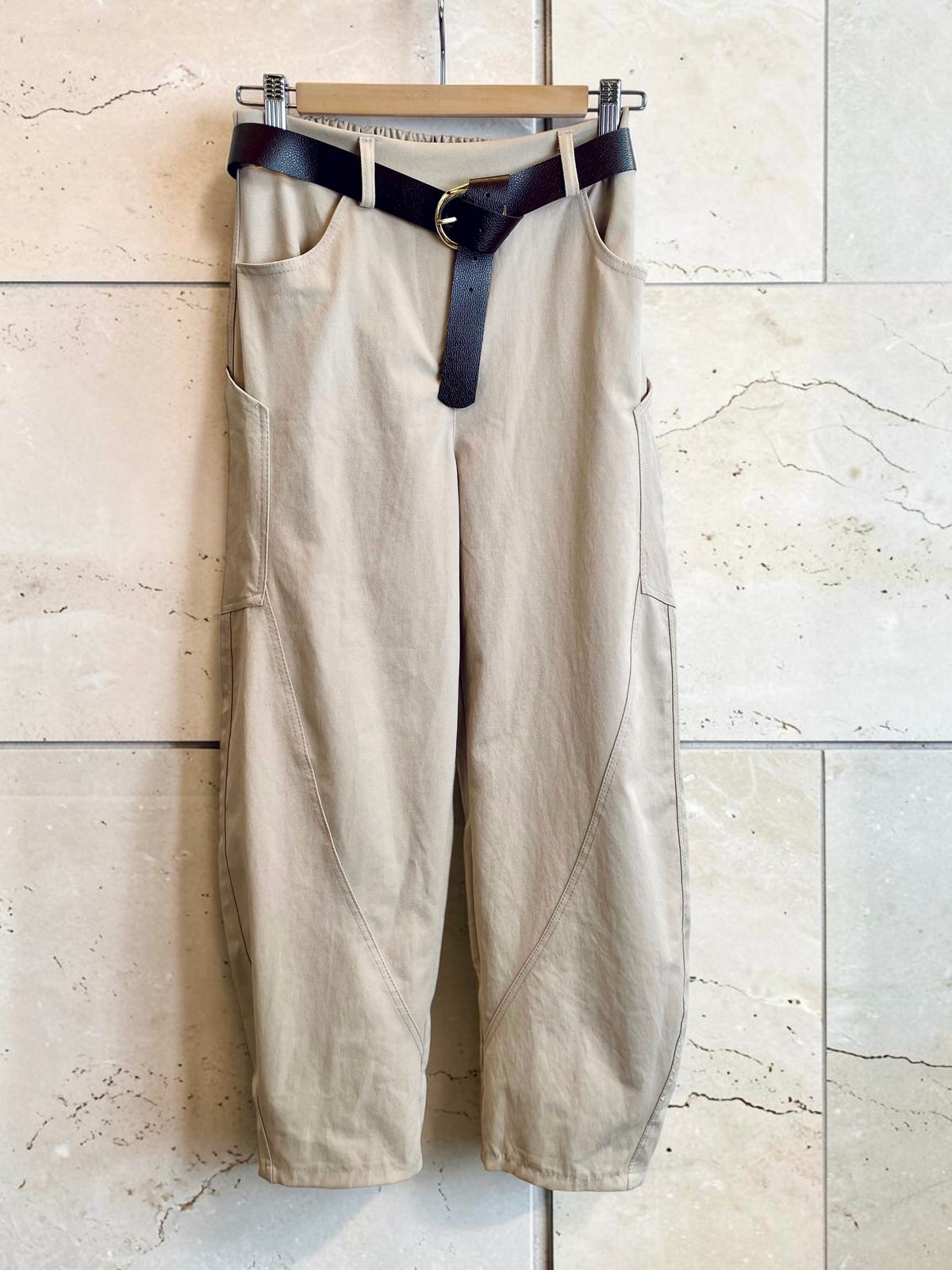 Cargo-Ballon Stoffhose in Herbstfarben