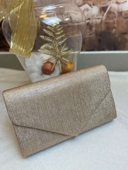 Schimmernde Clutch/Umhängetasche mit Glitzer