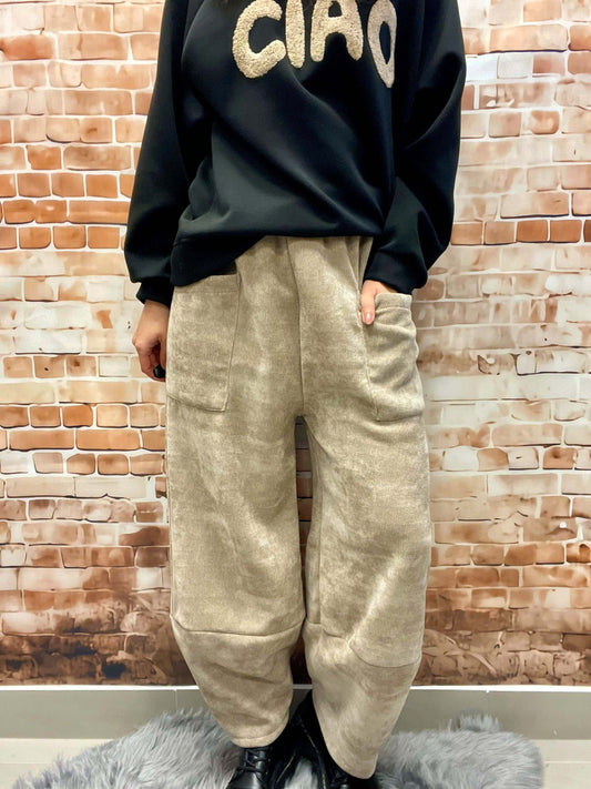 Cordhose für Damen im Cargo-Stil