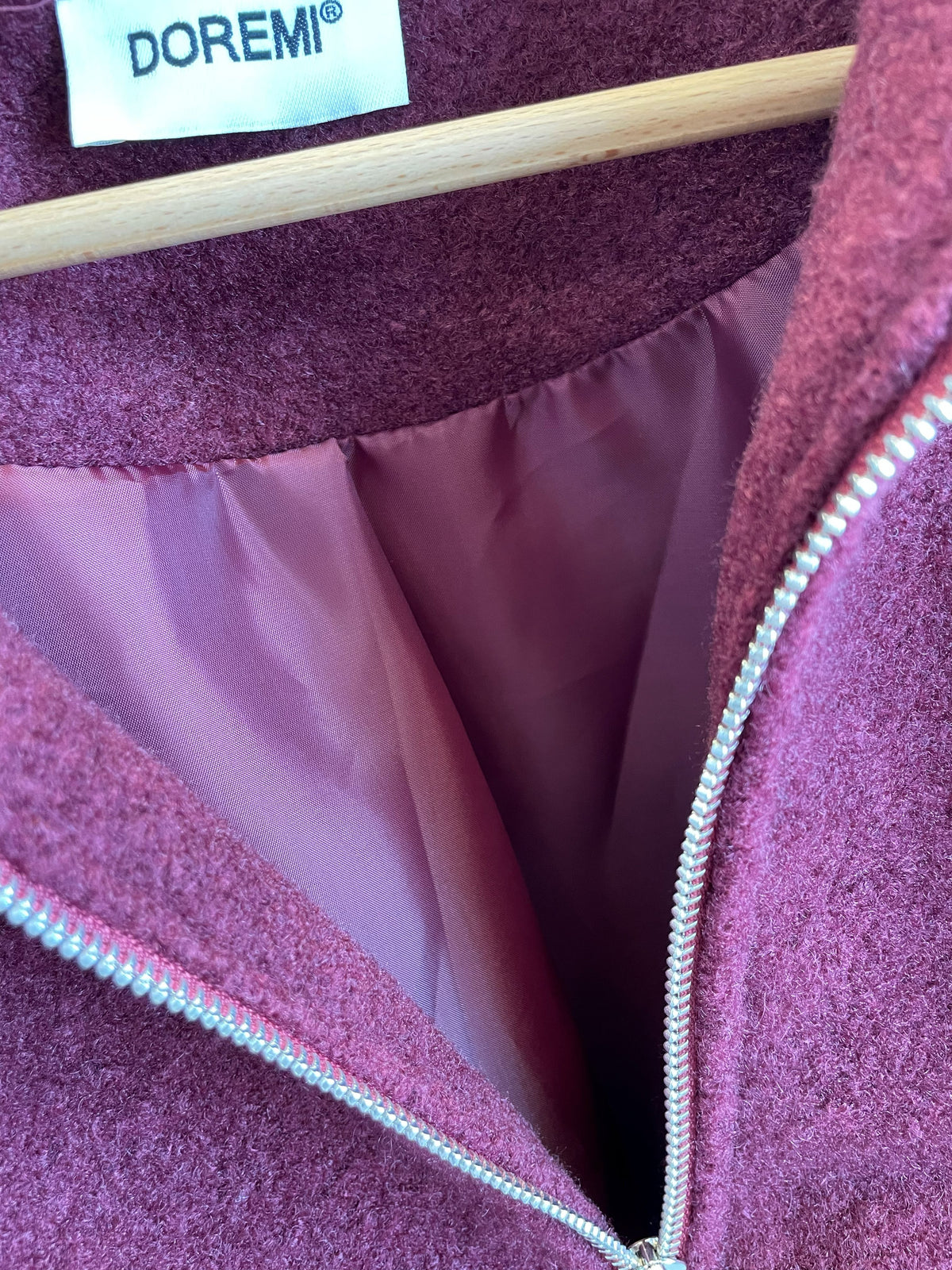Sportliche Filz/Vlies-Übergangsjacke im Ballon-Schnitt
