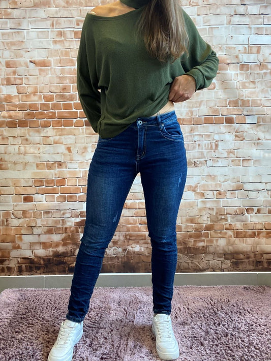 Zeitlose Jeans mit Zippverschluss