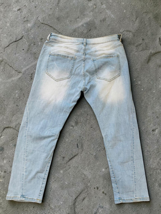 Sexy S. Woman Baggy Jeans "Love Pastell" - Hellblau