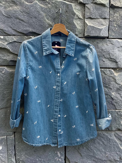 Blaues Jeanshemd / Small + Large