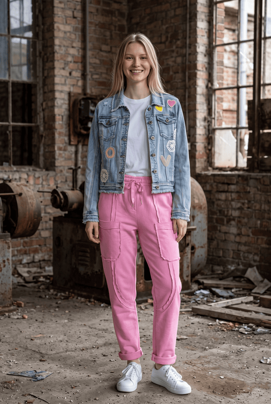 Cargo-Jogginghose aus Baumwolle