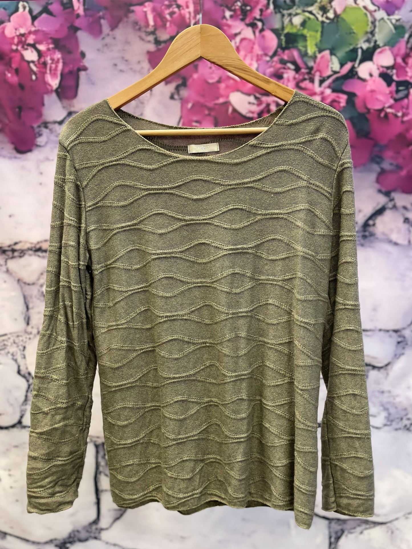 Dünner Basic Langarm-Pullover