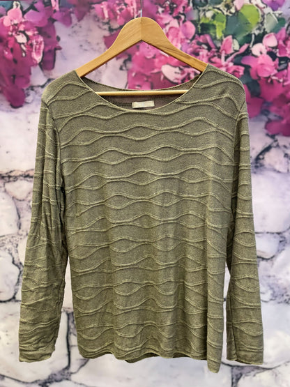 Dünner Basic Langarm-Pullover