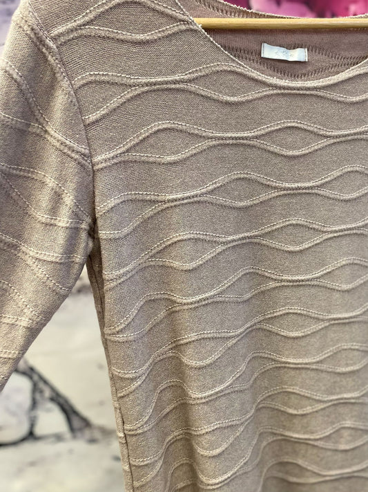 Dünner Basic Langarm-Pullover