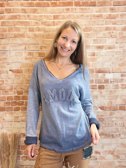 Langarmshirt "Amour"