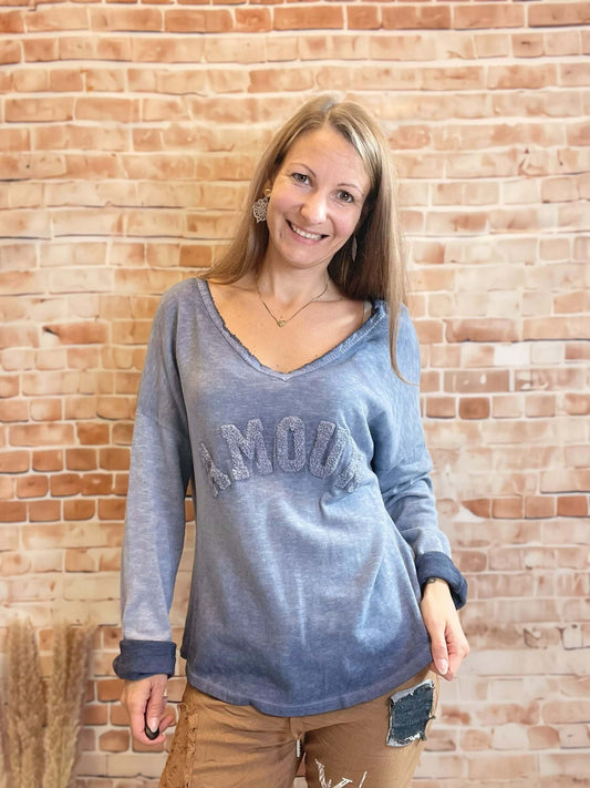 Langarmshirt "Amour"