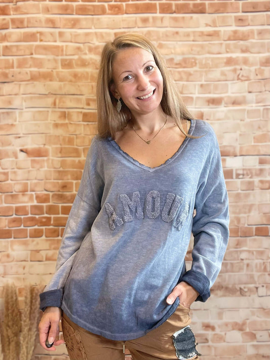 Langarmshirt "Amour"