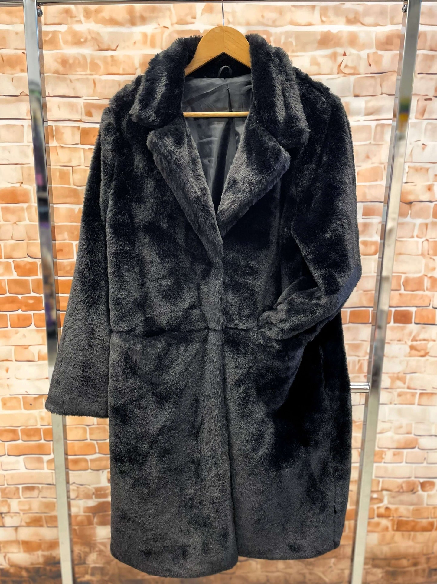 Kuscheliger Plüschmantel