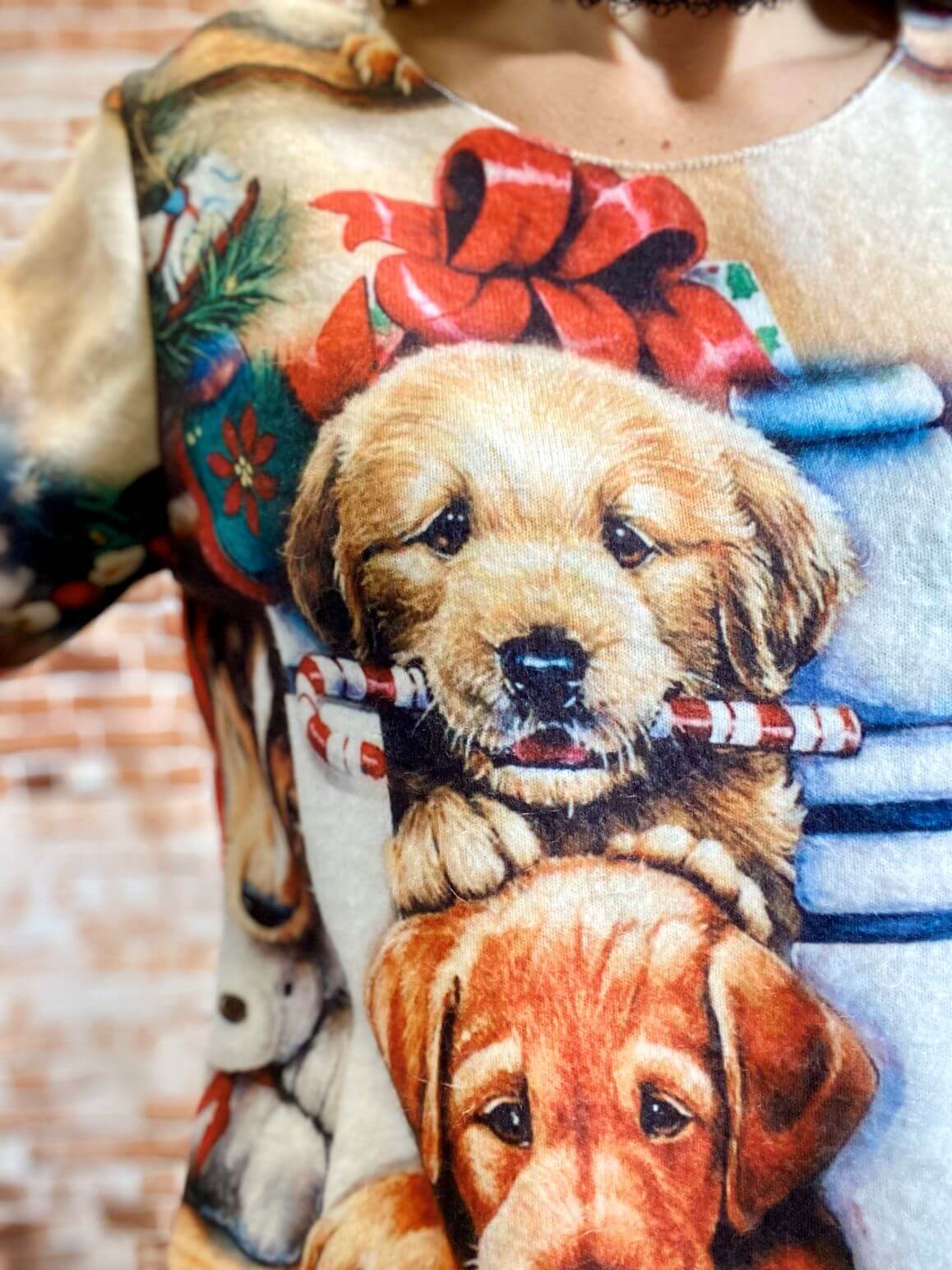 Kuschelige Langarmshirts mit buntem Weihnachtsmotiv