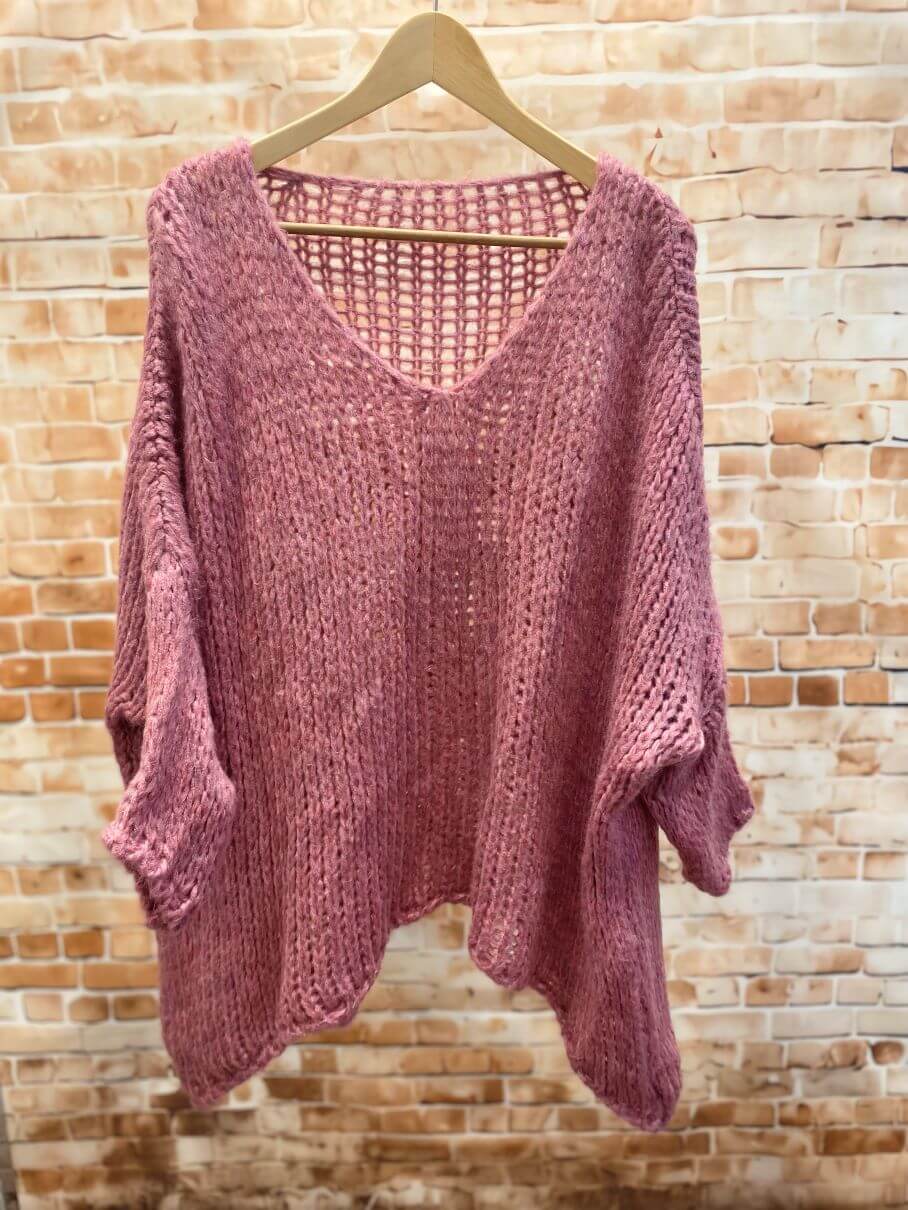Oversize Strick-Pullover