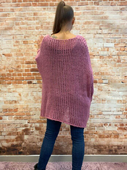 Oversize Strick-Pullover
