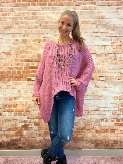 Oversize Strick-Pullover