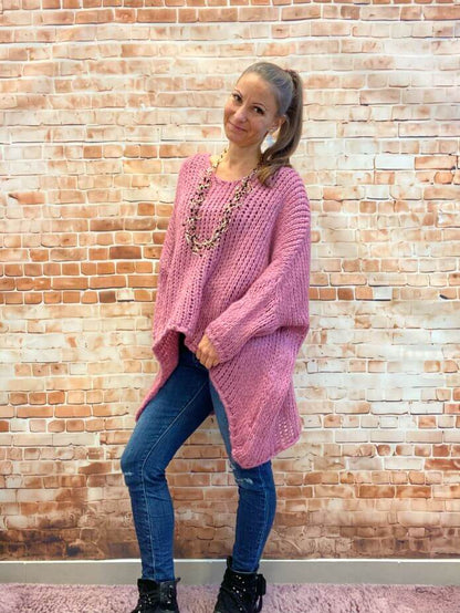 Oversize Strick-Pullover