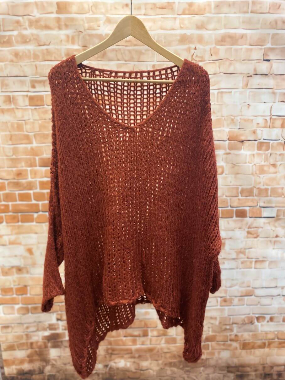 Oversize Strick-Pullover