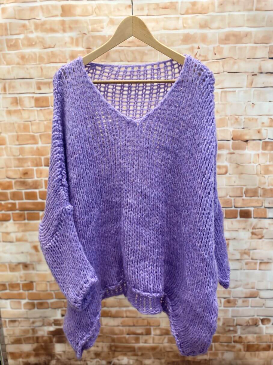Oversize Strick-Pullover