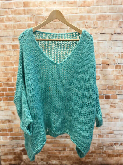 Oversize Strick-Pullover
