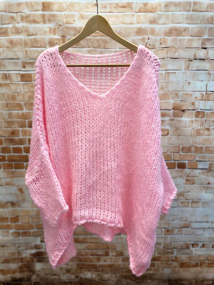 Oversize Strick-Pullover
