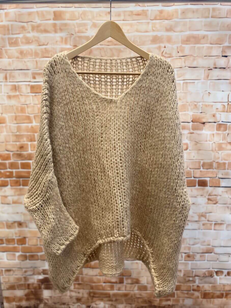 Oversize Strick-Pullover