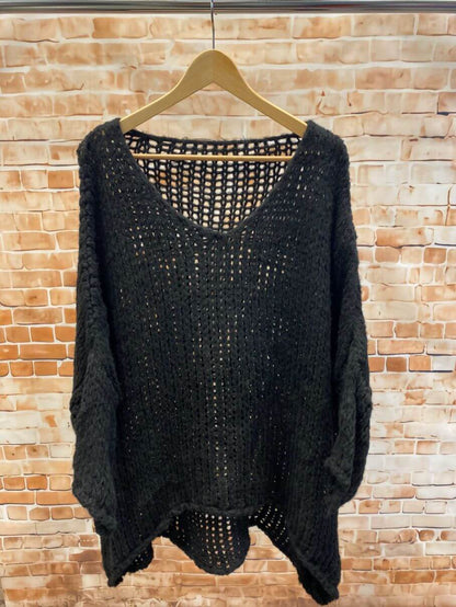 Oversize Strick-Pullover